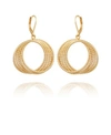 T Tahari Women's Orbital Hoop Earring In Gold-tone