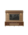 MANHATTAN COMFORT CABRINI TV STAND AND FLOATING WALL TV PANEL WITH LED LIGHTS
