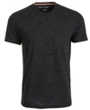 SUN + STONE MEN'S DREW CONTRAST CHAIN STITCH T-SHIRT, CREATED FOR MACY'S