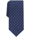 Club Room Men's Linked Neat Tie, Created For Macy's In Dark Navy