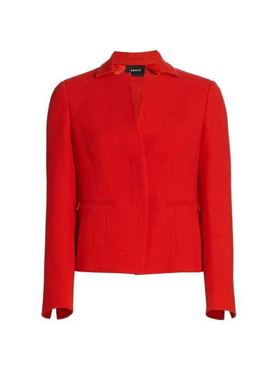 Akris Nakashima Virgin Wool Jacket In Cadmium Red