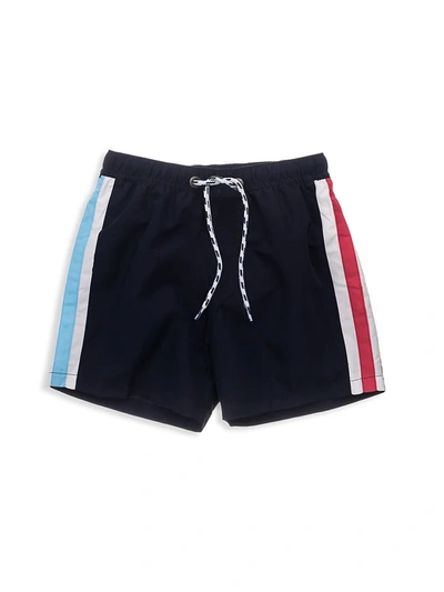 Snapper Rock Kids' Little Boy's & Boy's Core Contrast Panel Volley Board Shorts In Blue