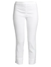 120% LINO WOMEN'S SIDE ZIP CAPRI PANTS,400013471869