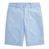 Polo Ralph Lauren Kids' Straight Fit Stretch Chino Short In Chambray Blue