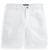 Polo Ralph Lauren Flat Front Chino Shorts In White