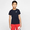 Nike Kids'  Boys' Sportswear Logo T-shirt In Obsidian/white