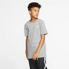 Nike Kids' Sportswear Logo T-shirt In Dark Grey Heather/white