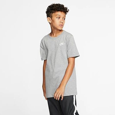 Nike Futura Tee - Little Kid In Dark Grey Heather/white