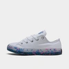 Converse Big Girls Confetti Stuff Inside Chuck Taylor All Star Casual Sneakers From Finish Line In White/bold Pink/black