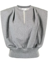 3.1 Phillip Lim French Terry Cotton Sleeveless Sweatshirt In Grey