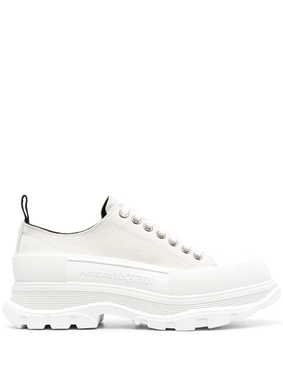 Alexander Mcqueen Chunky Low-top Sneakers In White