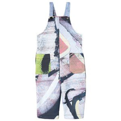 Marques' Almeida Kids' Printed Overalls Multi Pastel In White