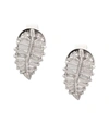 ANITA KO 18k White Gold Small Palm Leaf Studs