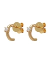P D PAOLA P D PAOLA AR WHITE SOLITARY WOMAN EARRINGS GOLD SIZE - 925/1000 SILVER,50251302BU 1