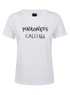 PINKO WHITE COTTON T-SHIRT,EFFIMEROTSHIRTJERSEYBIANCONERO