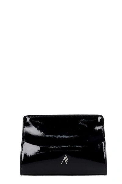 Attico Venice Clutch In Black Patent Leather