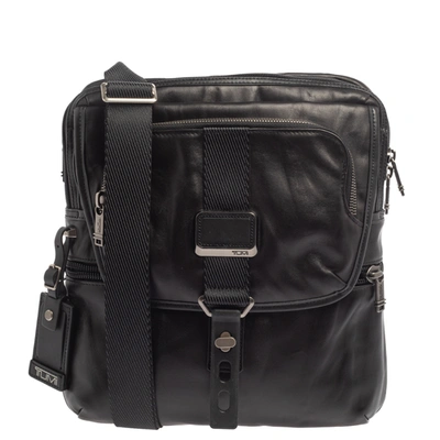 Pre-owned Tumi Black Leather Alpha Bravo Arnold Crossbody Bag
