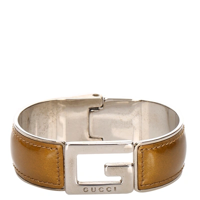 Pre-owned Gucci Brown Leather Bracelet
