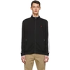 Polo Ralph Lauren Black Cotton Interlock Track Jacket In Black