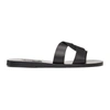 ANCIENT GREEK SANDALS BLACK DESMOS SANDALS