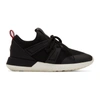 Moncler Black Emilia Sneakers In 999 Black