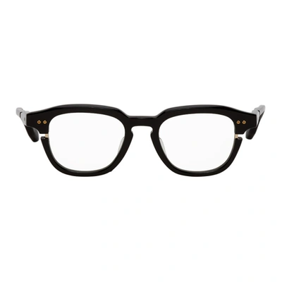 Dita Dtx702-a-01-z Black & White Gold Glasses In Blkwhtgld