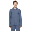 Tekla Camp-collar Striped Organic Cotton-poplin Pyjama Shirt In Vermeuil