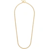 ALL BLUES GOLD POLISHED ROPE NECKLACE