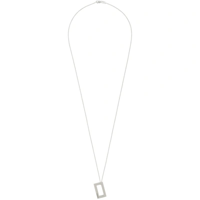 Le Gramme 2.6g Large Brushed Chain Necklace In Grey