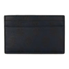 ALEXANDER MCQUEEN NAVY SKULL PRINT CARD HOLDER