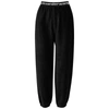 Alexander Wang T Alexanderwang.t Stretch Corduroy Logo Jogger Pants In Black