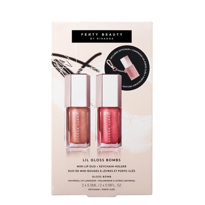 Fenty Beauty Lil Gloss Bombs - Mini Lip Duo + Keychain Holder