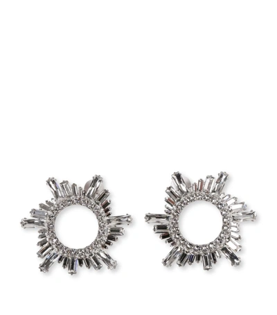 Amina Muaddi Begum Crystal-embellished Earrings