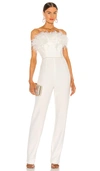 BRONX AND BANCO LOLA BLANC FEATHER JUMPSUIT,BROR-WC6