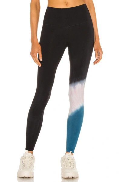 Electric & Rose Tie-dye High-waisted Legging In Blue,black,pink