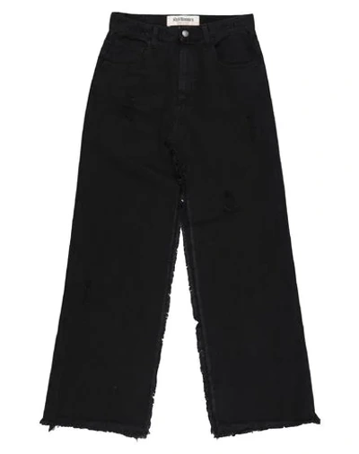 Roy Rogers Denim Skirts In Black