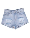 MY TWIN TWINSET MY TWIN TWINSET WOMAN DENIM SHORTS BLUE SIZE 31 COTTON, POLYESTER,42823863QR 6