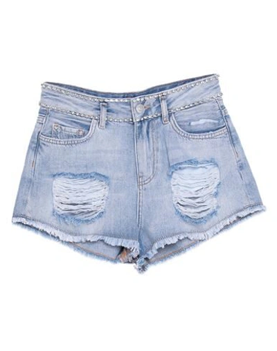 My Twin Twinset Denim Shorts In Blue