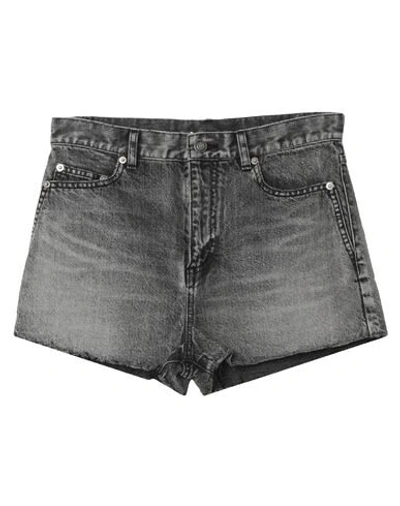 Saint Laurent Denim Shorts In Blue