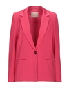 Twinset Suit Jackets In Fuchsia
