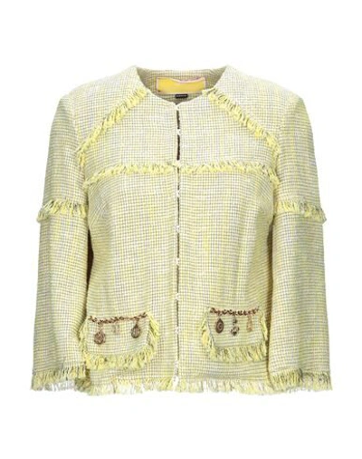 Elisabetta Franchi Suit Jackets In Yellow