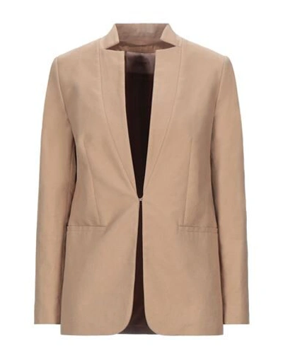 Twinset Suit Jackets In Sand