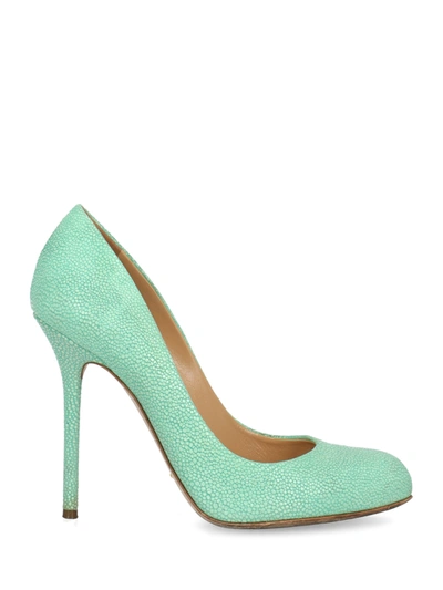 Pre-owned Sergio Rossi Shoe In Green