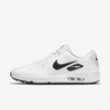Nike Air Max 90 G Coated-mesh Golf Shoes In White