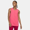 Nike Yoga Men's Tank In Light Fusion Red,black