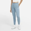 Nike Sportswear Essential Women's Fleece Pants In Cerulean,heather,white