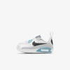 Nike Max 90 Crib Baby Bootie In White,chlorine Blue,light Fusion Red,iron Grey
