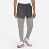 Nike Sportswear Tech Fleece Men's Woven Joggers In Dark Grey Heather,dark Smoke Grey,black