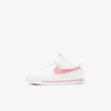 Nike Court Legacy Baby/toddler Shoes In White,sunset Pulse