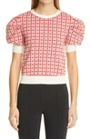 ADAM LIPPES HOUNDSTOOTH WOOL JACQUARD SWEATER,R21611ME